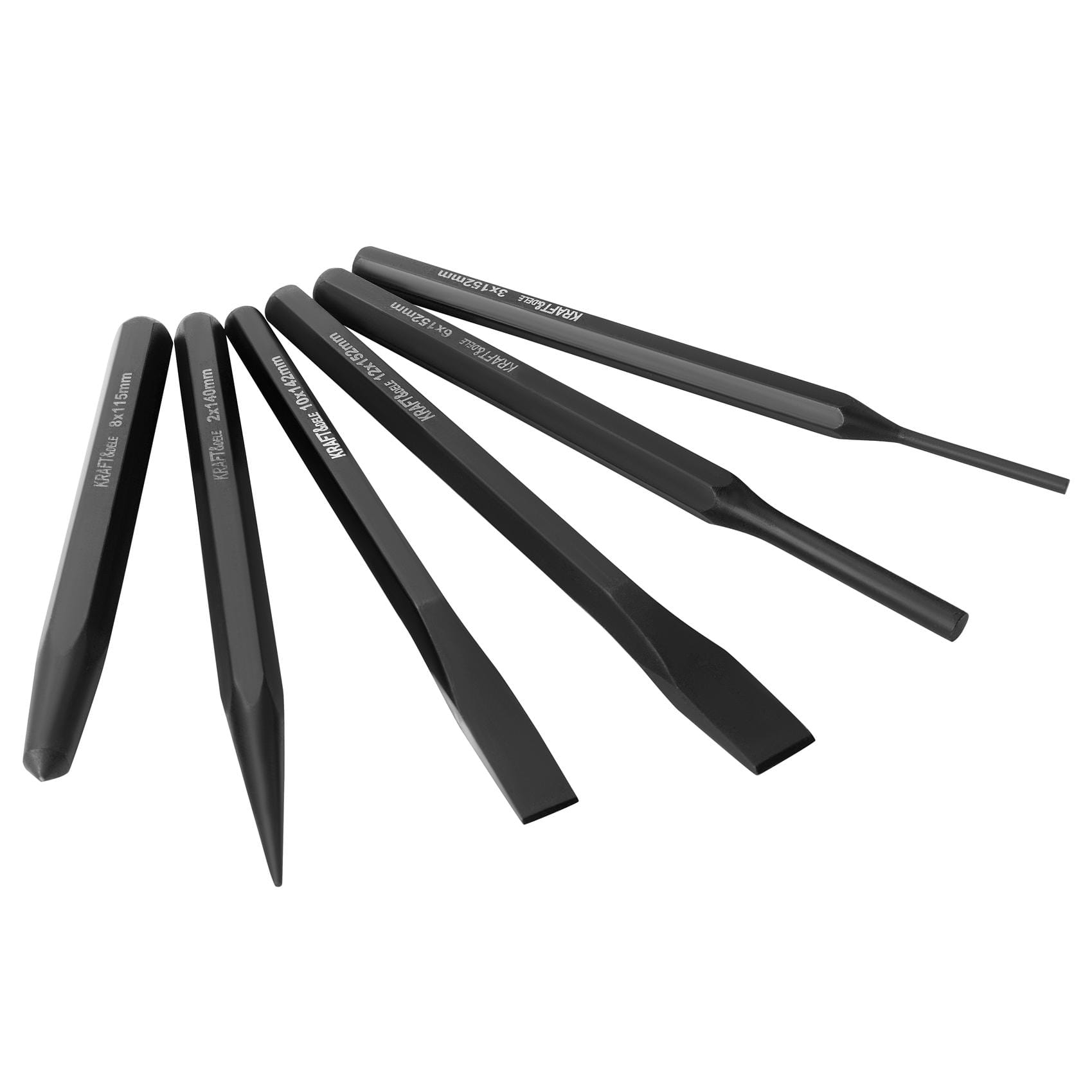 SET OF 6 PUNCHES AND CENTER PUNCHES KD3576 (VB9)