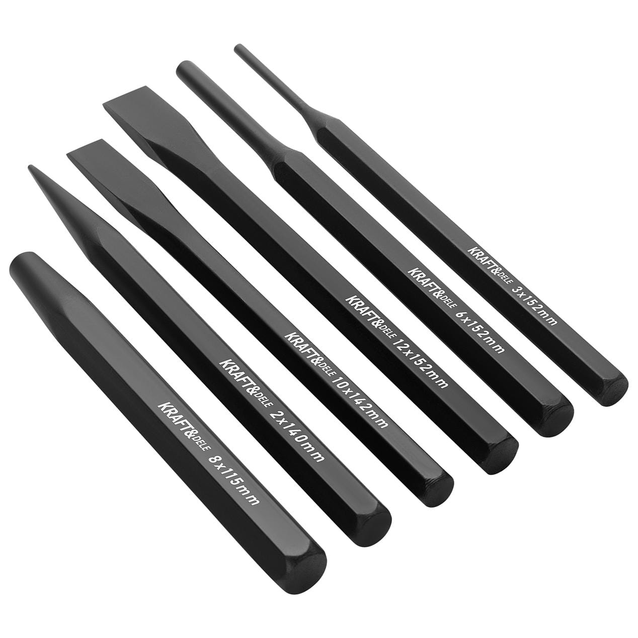 SET OF 6 PUNCHES AND CENTER PUNCHES KD3576 (VB9)
