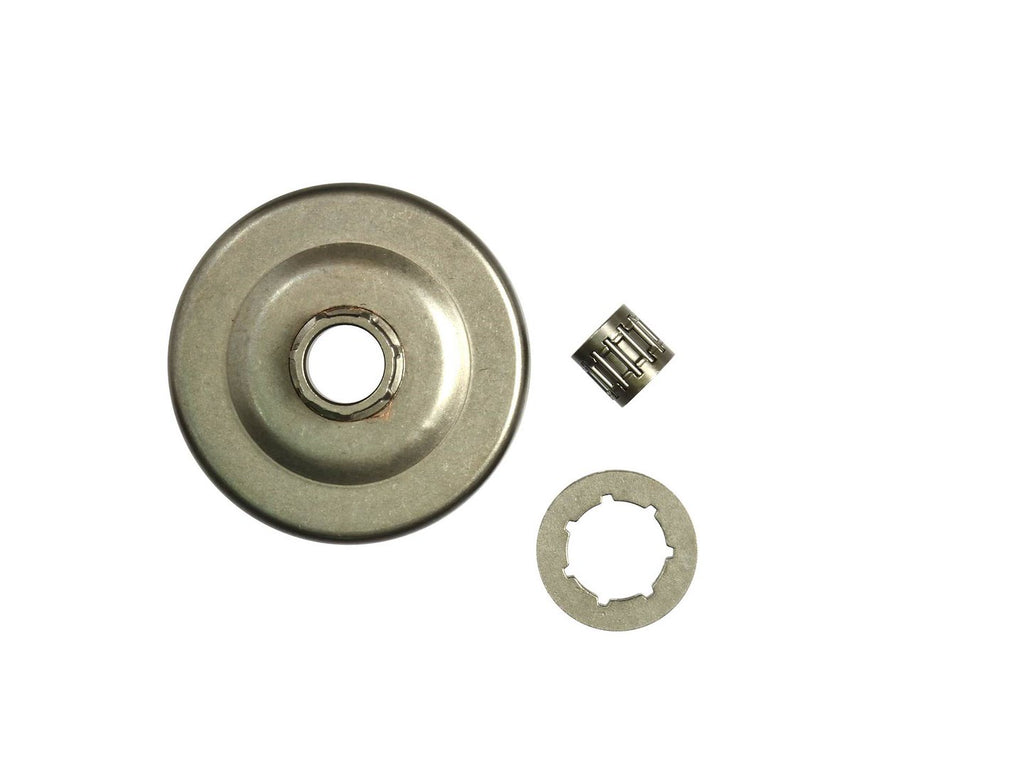 Clutch drum, rim sprocket and bearing for Partner 351