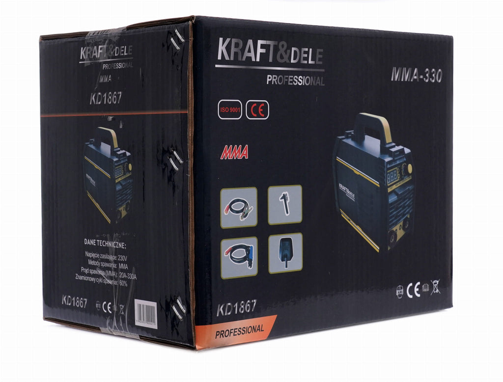 KRAFT&DELE MMA IGBT LCD inverterkeevitusaparaat 330 A KD1867