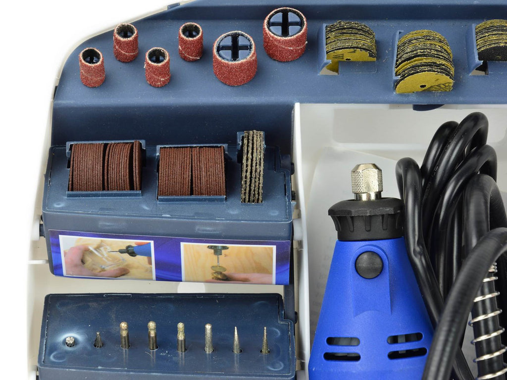 Rotary Tool with Flex Shaft and Accessories Assortment, 300 pcs