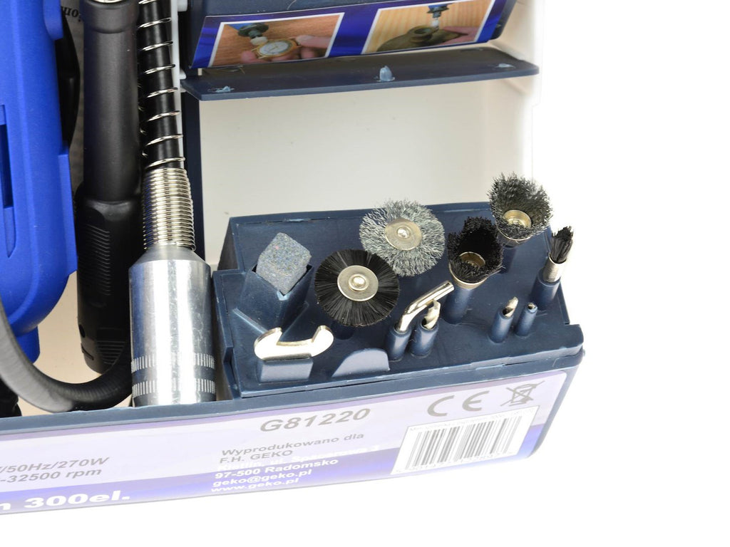 Rotary Tool with Flex Shaft and Accessories Assortment, 300 pcs