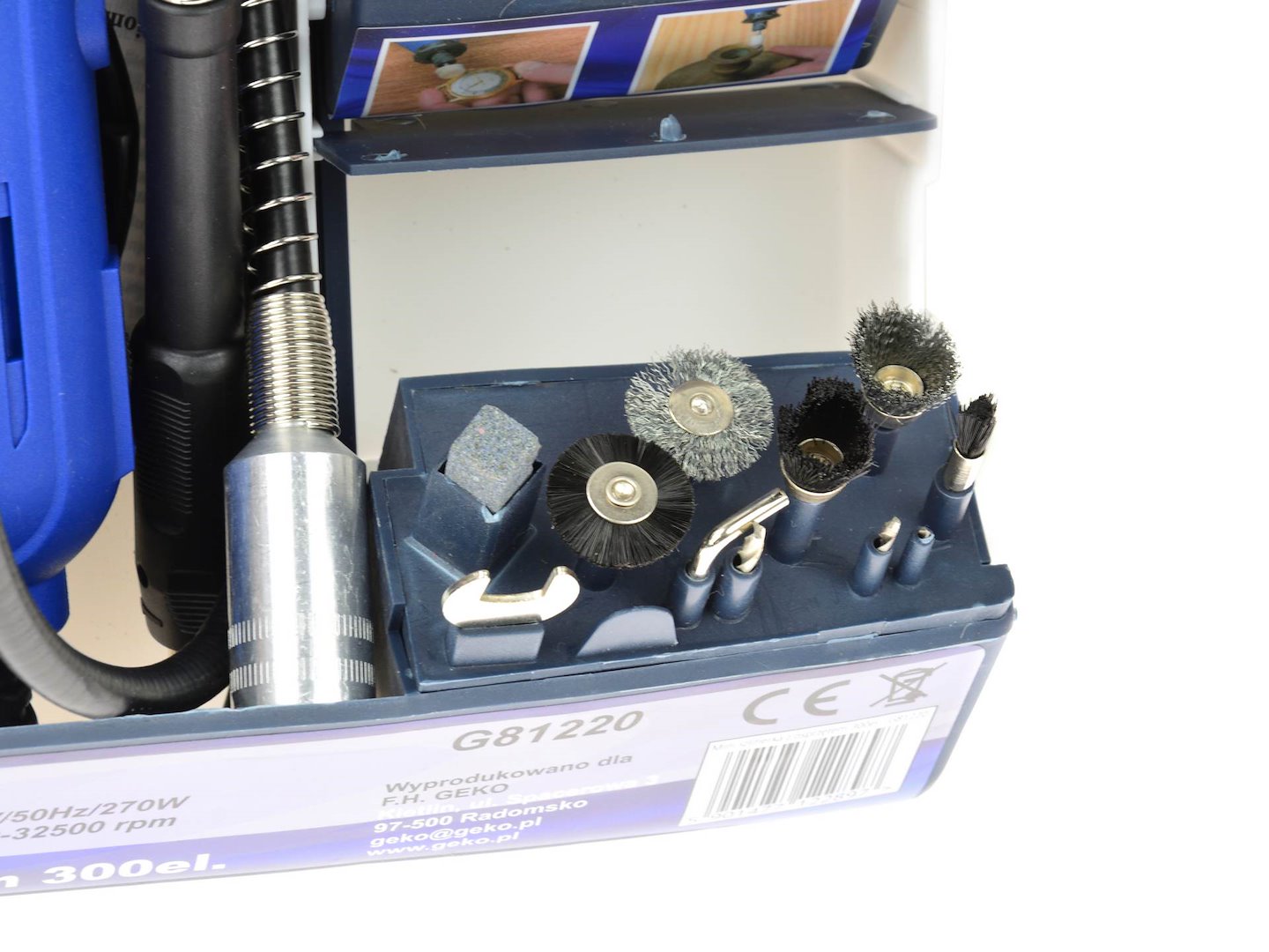 Rotary Tool with Flex Shaft and Accessories Assortment, 300 pcs