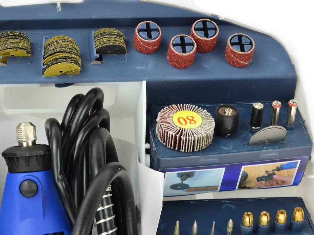 Rotary Tool with Flex Shaft and Accessories Assortment, 300 pcs