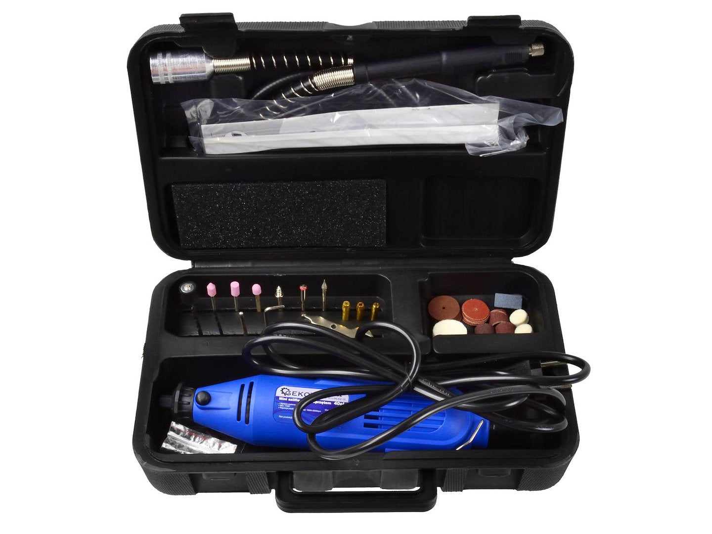 Rotary Tool with Flex Shaft and 40-piece Accessories Assortment