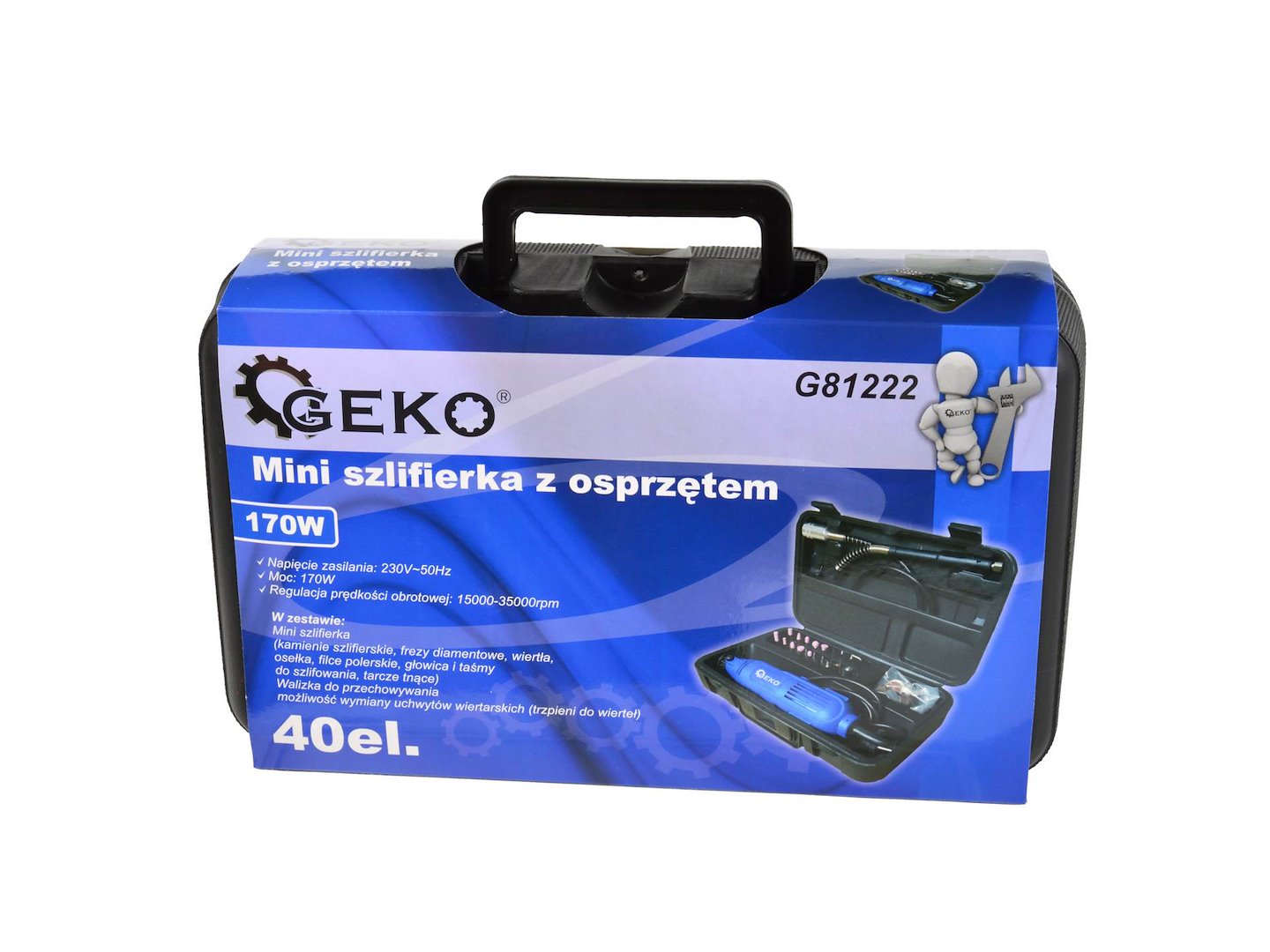 Rotary Tool with Flex Shaft and 40-piece Accessories Assortment