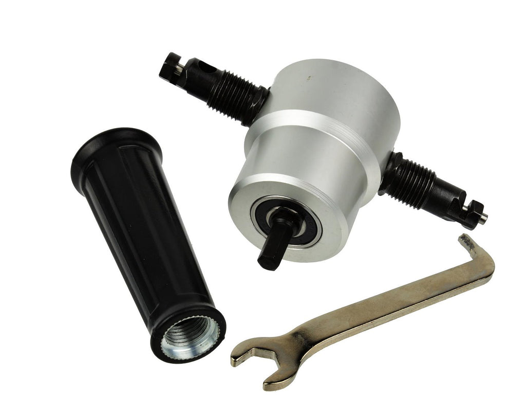 Adaptor for cutting metal plate for a drill