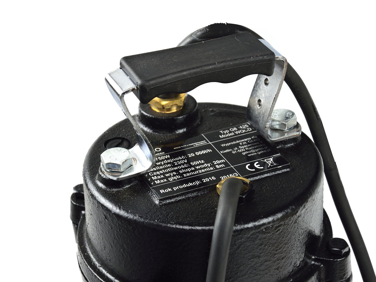 Water pump with copper wire and float