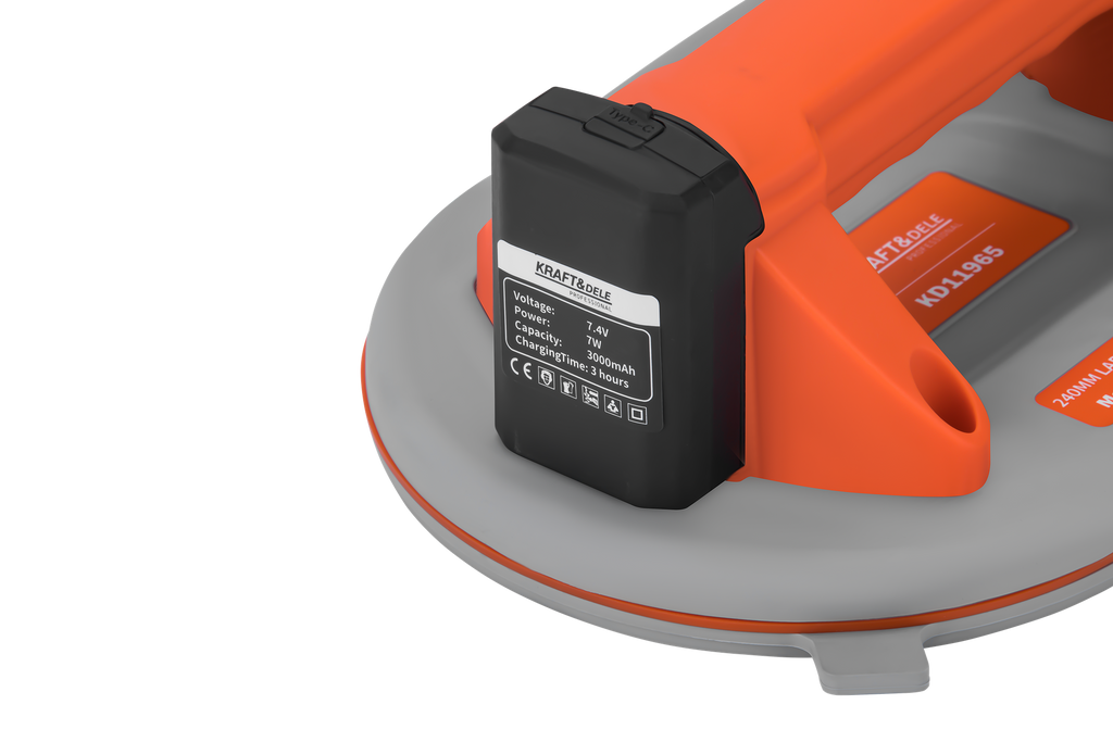 BATTERY-POWERED SUCTION CUP 240MM 300KG KD11965