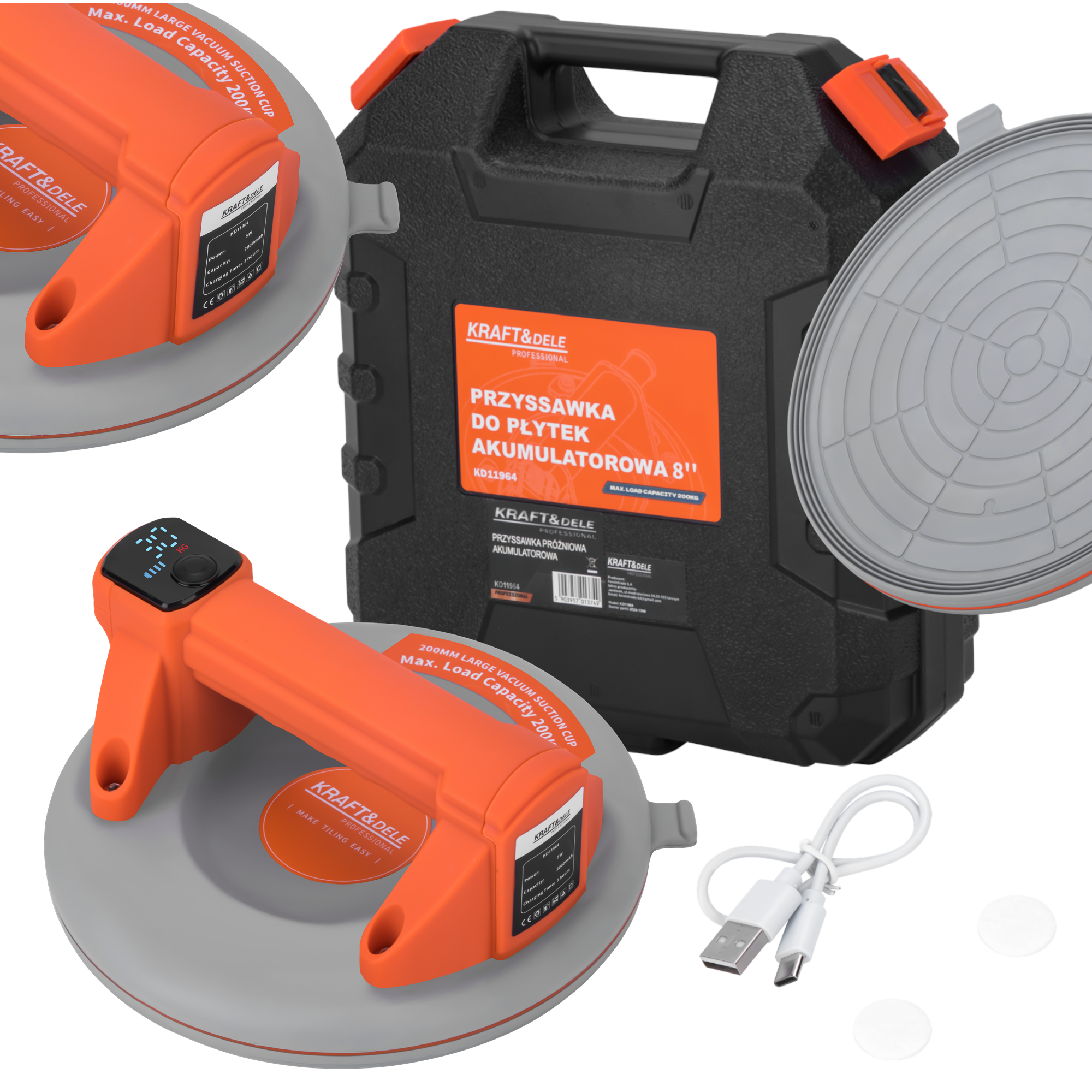 AKUDEGA TÖÖTAV TÕMBEKUPP 2000MM 200KG KD11964 (B31)