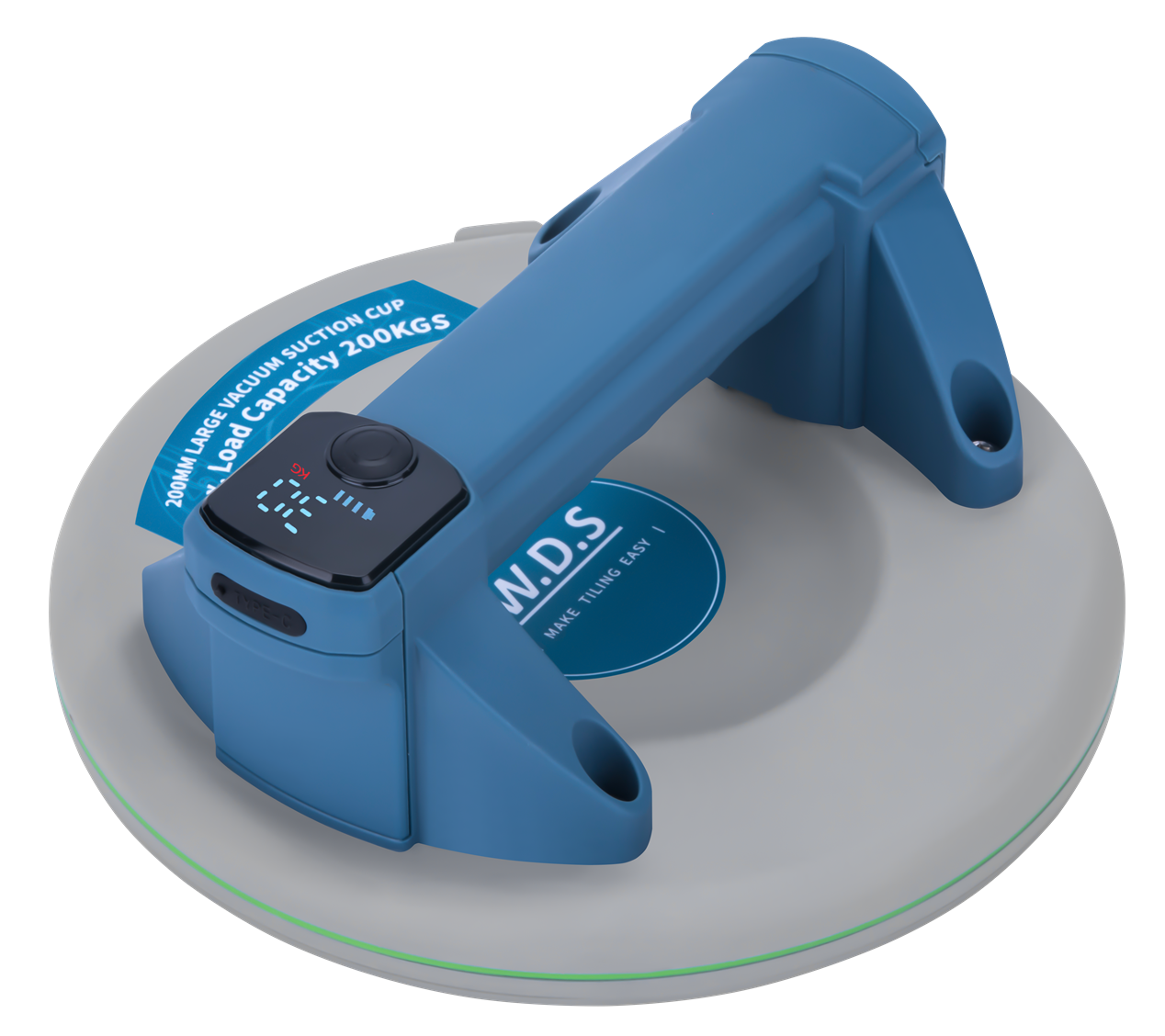 Battery-powered suction cup 200mm 200kg USB-C WDS2691