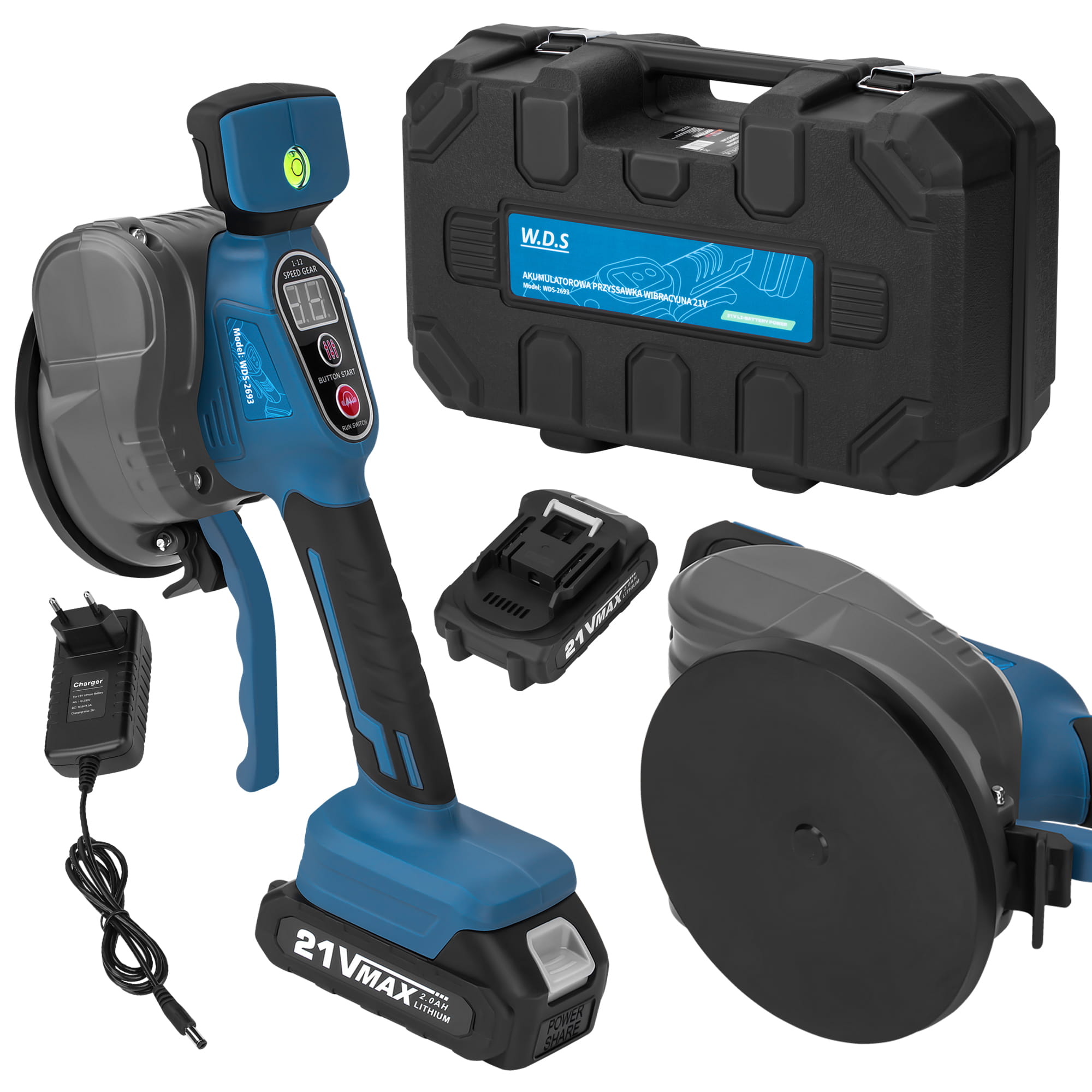 Cordless 130mm Vibrating Suction Cup 21V WDS2693