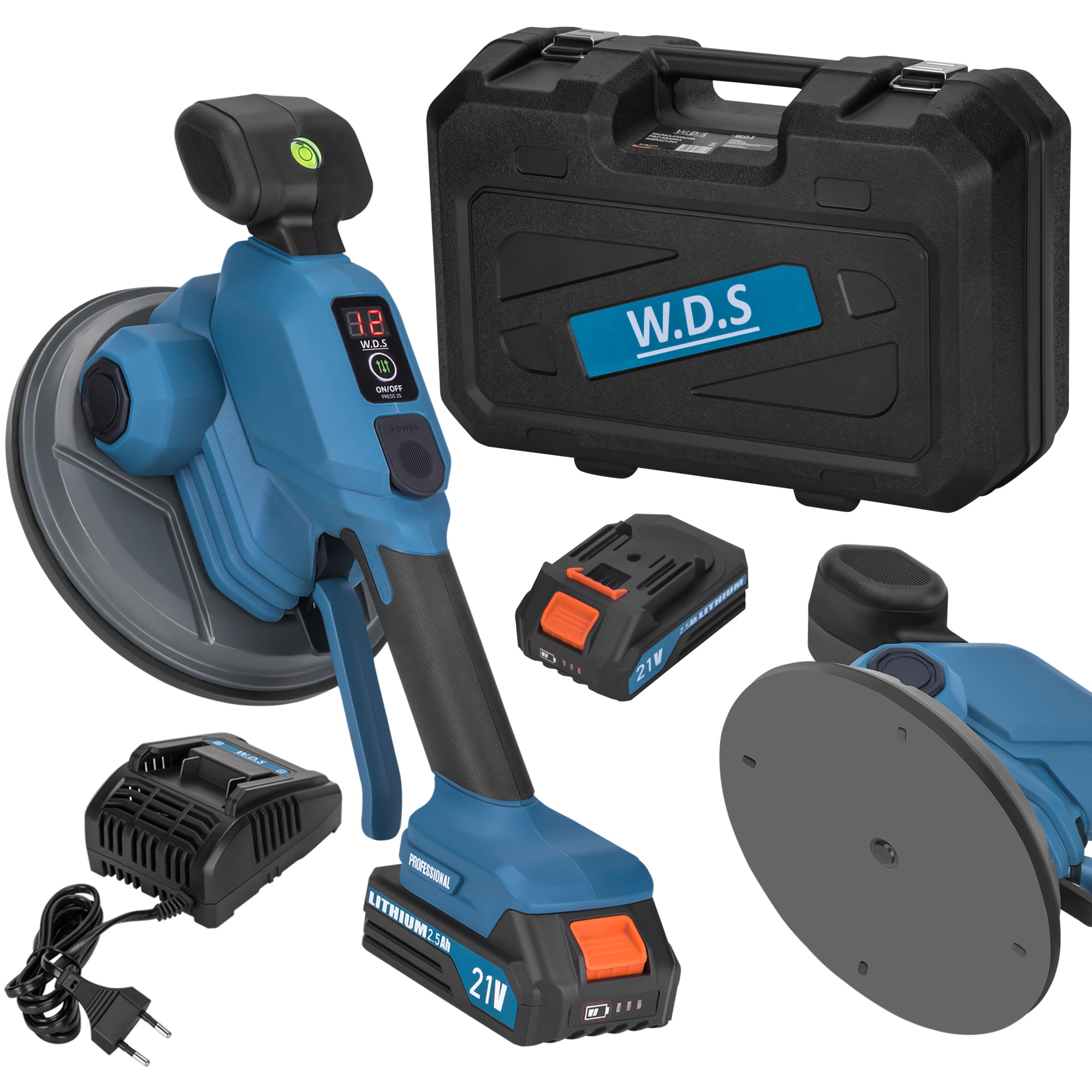 Cordless vibrating suction cup 190mm 21V WDS2694