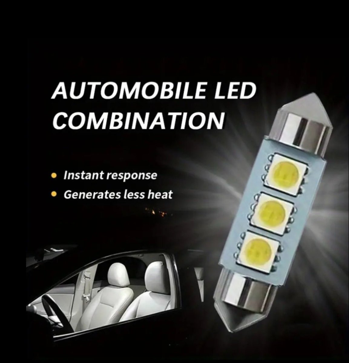 42 tk LED salongi valgustite komplekt – T10 laevalgusti, lugemis-, numbrimärgi- ja uksetuled (42 tk)