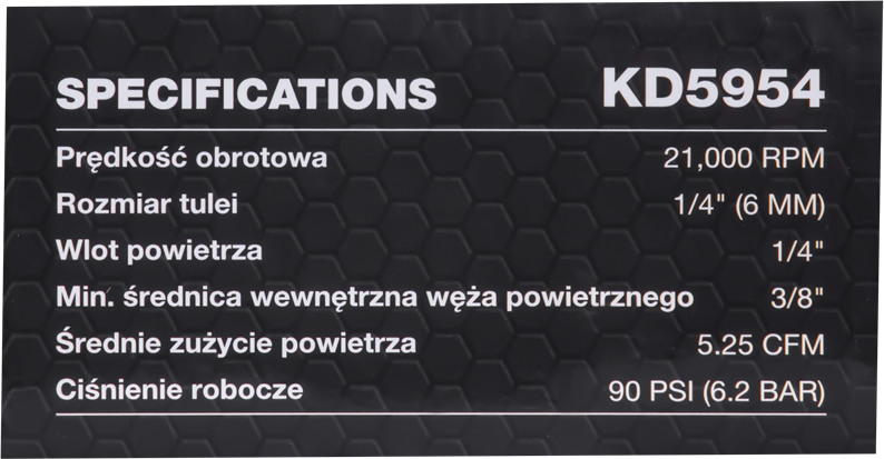 PNEUMATIC ANGLE GRINDER KD5954 (D2)