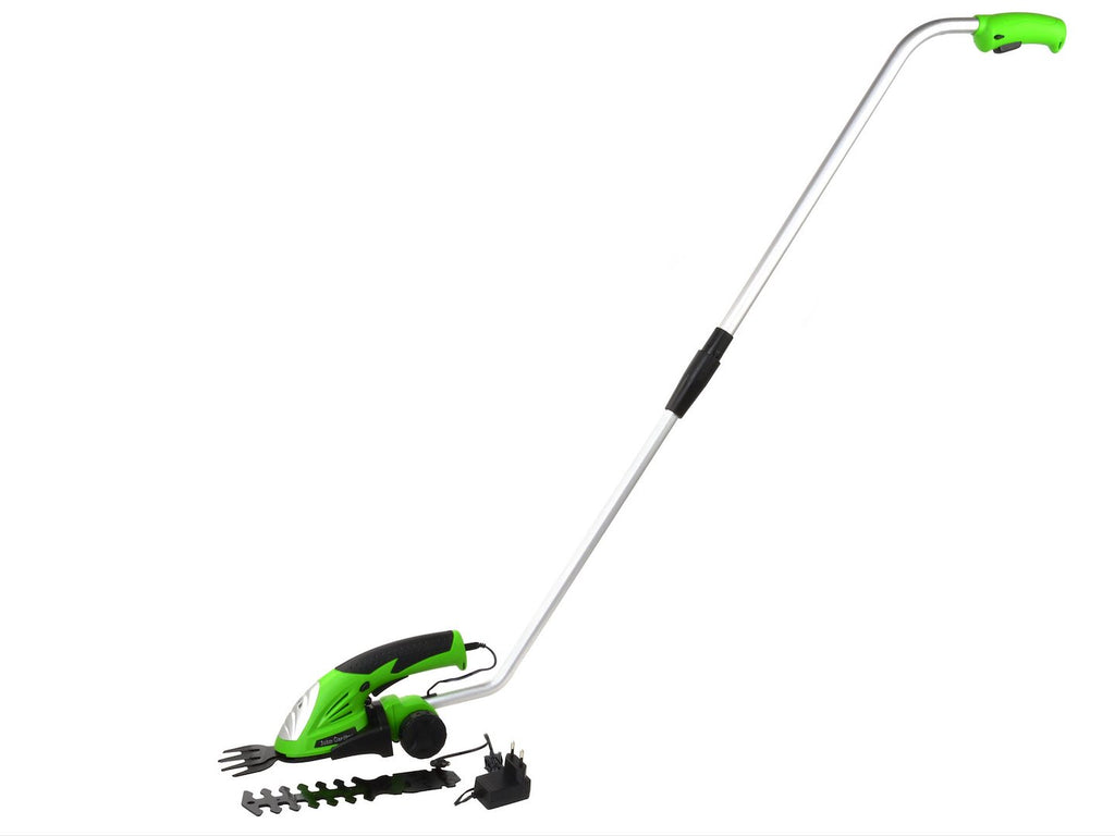 3.6V lithium cordless grass trimmer with 2 blades, charger and stick