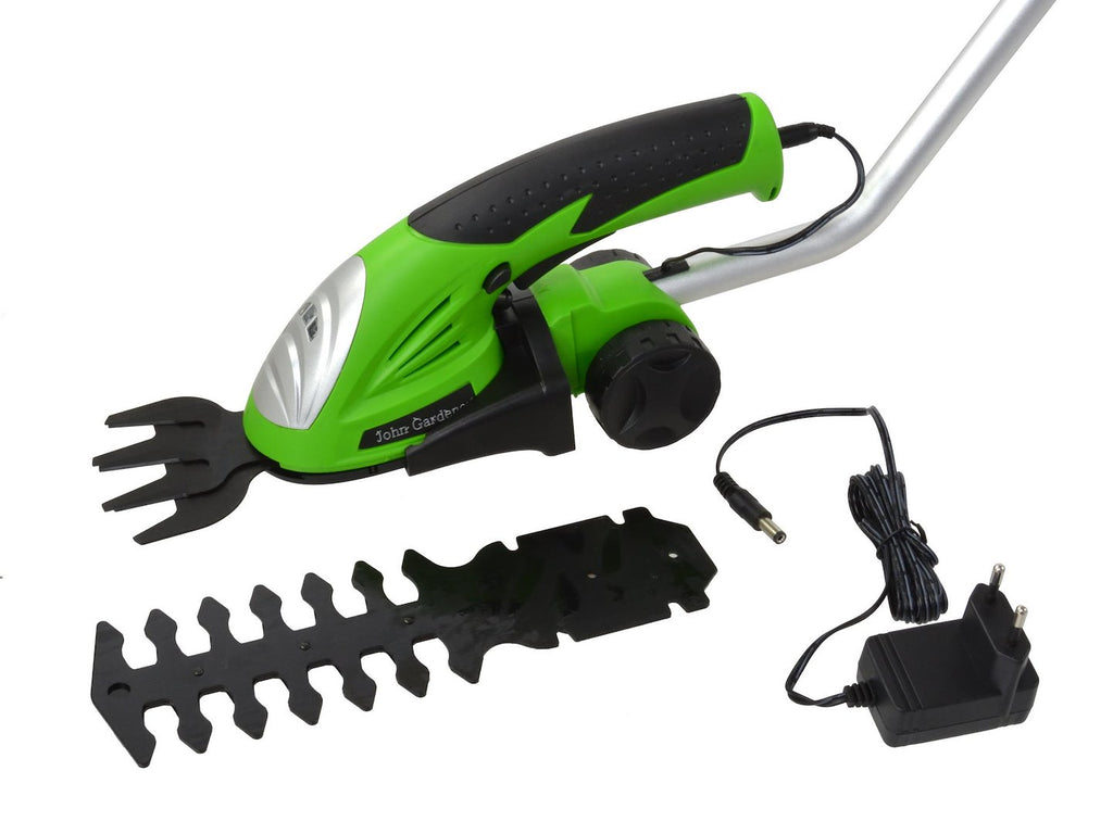 3.6V lithium cordless grass trimmer with 2 blades, charger and stick