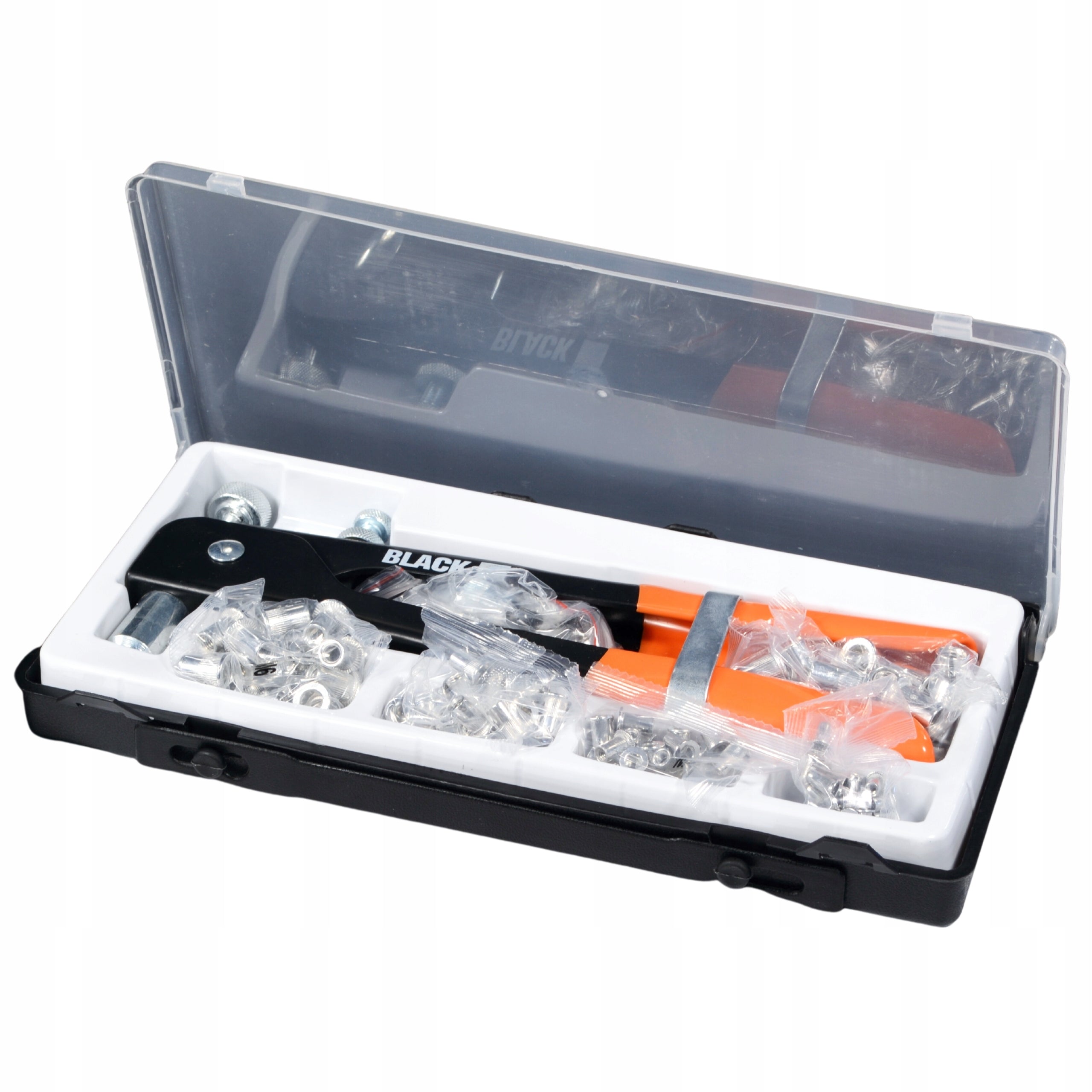 BlackTools käsitöönaelutite komplekt M3–M8 neetmutritele, 106 tk