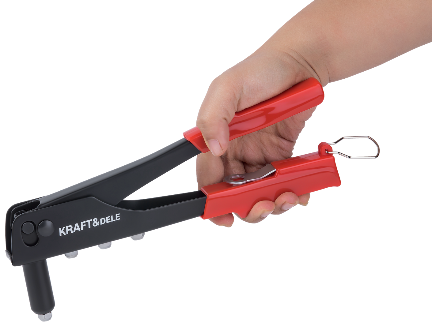 Hand riveter + set of 500 rivets KD11293