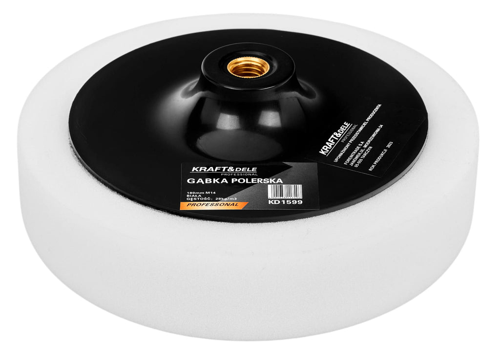 Poleerimissvamm 180 mm valge KD1599