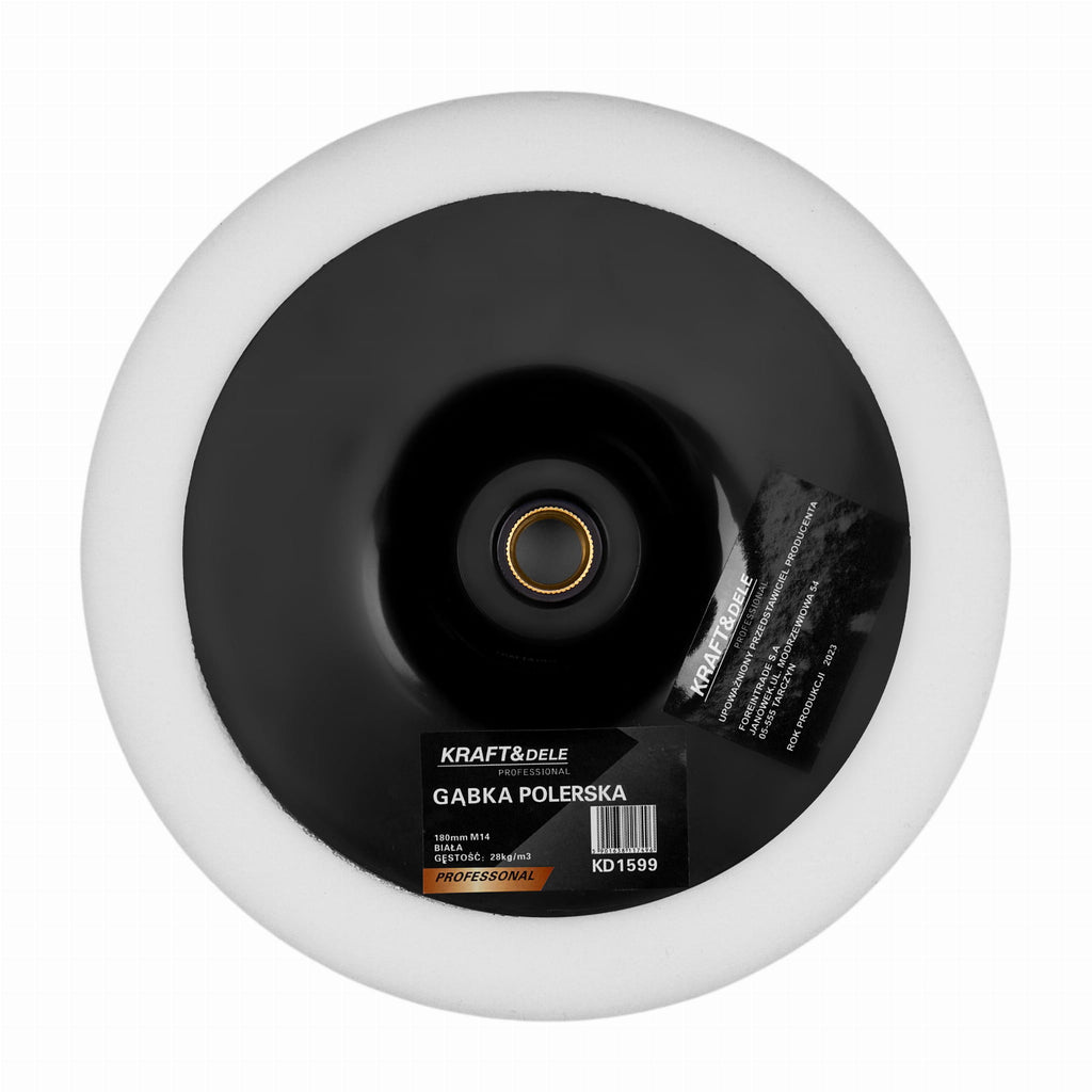 Poleerimissvamm 180 mm valge KD1599