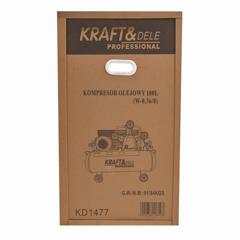 Oil Compressor 100L 3 Pistons KD1477 + Separator