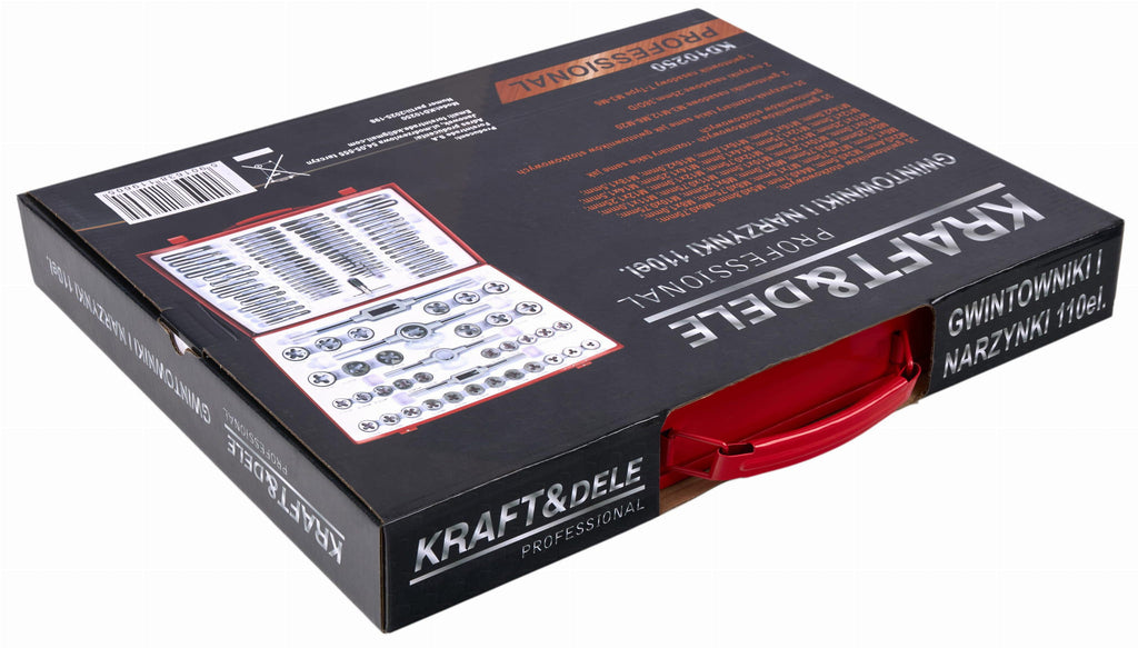 Keermeajamite ja -tappide komplekt 110 tk. KD10250