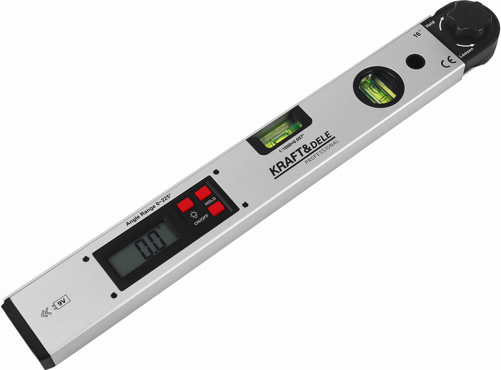 ELECTRONIC PROTRACTOR WITH LCD LEVEL 400 MM KD3561