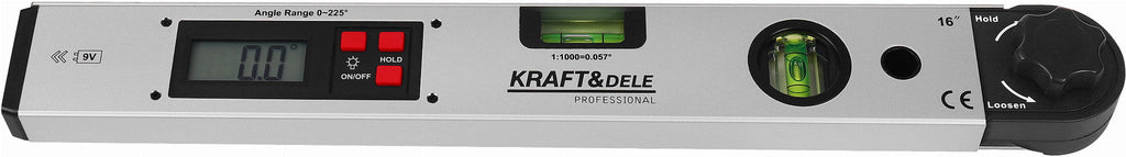 ELECTRONIC PROTRACTOR WITH LCD LEVEL 400 MM KD3561