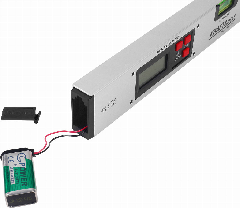 ELECTRONIC PROTRACTOR WITH LCD LEVEL 400 MM KD3561