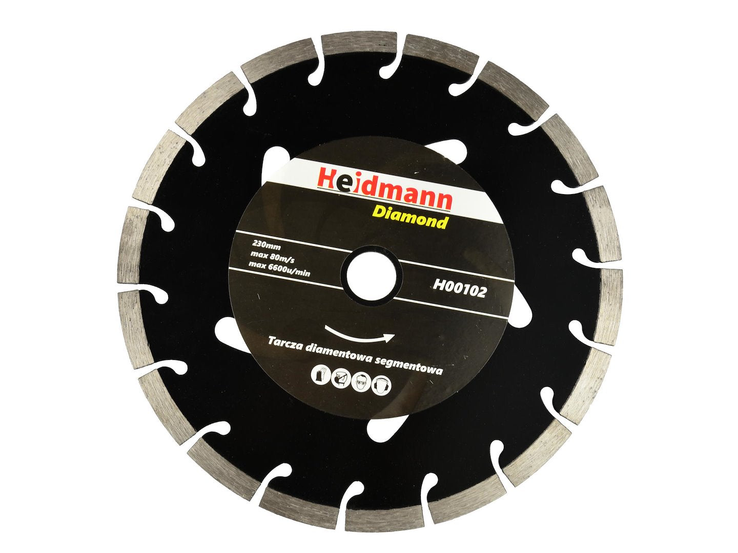 Heidmann Segmented Diamond Blade 230x22.2x10 mm (black)