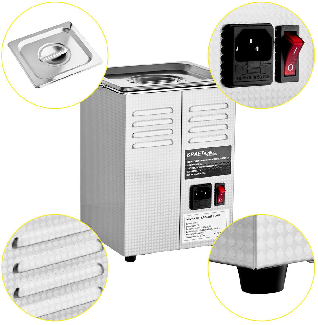ULTRASONIC CLEANER 2L KD500 (D14)