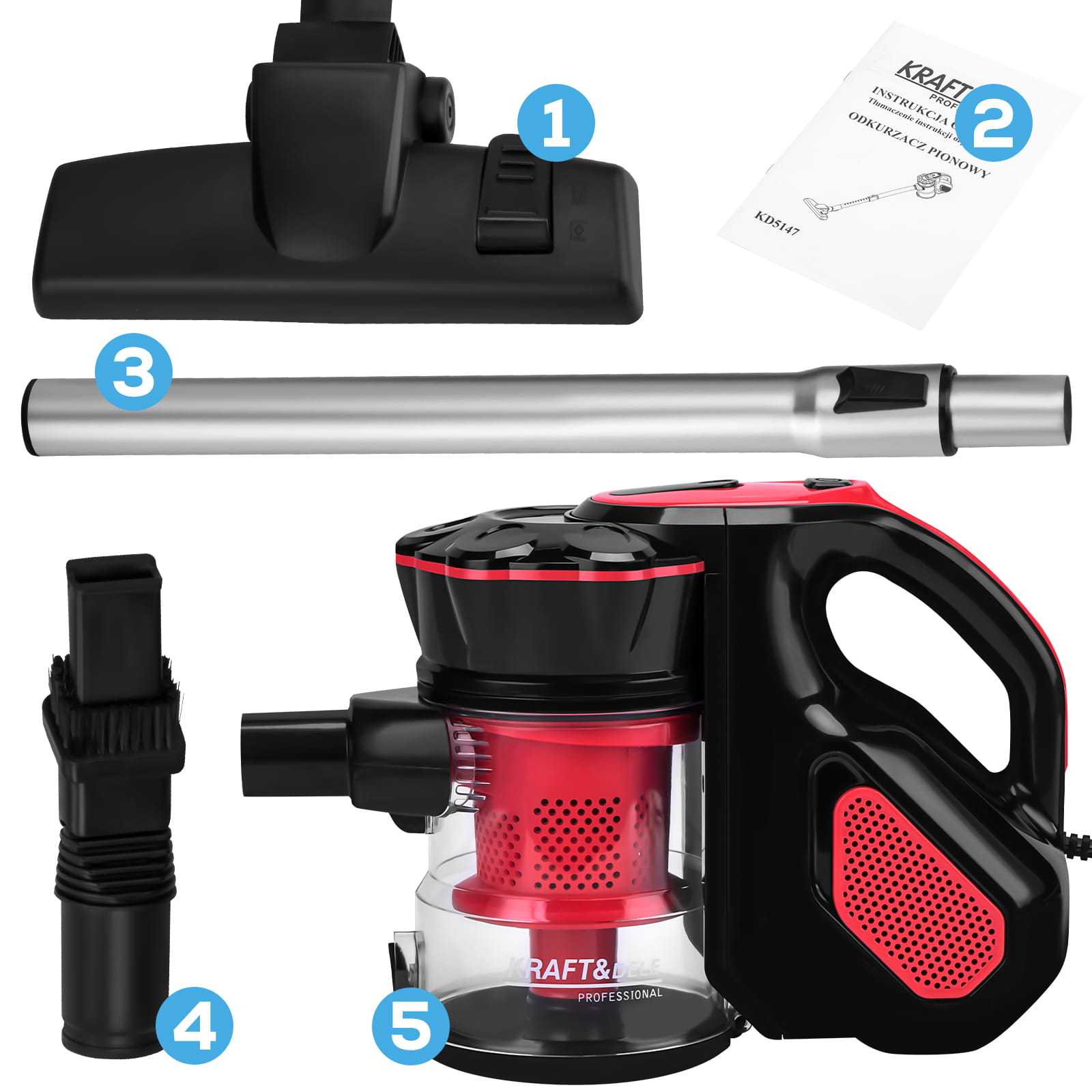 VERTIKAALNE TOLMUIMEJA 600W 0.5L KD5147