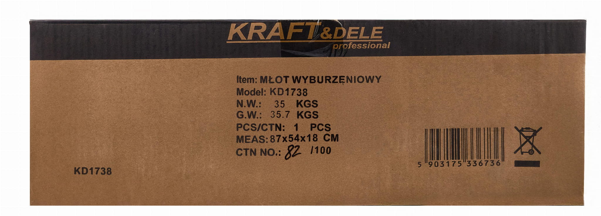 Lammutushaamer 3200W KD1738 + kohver