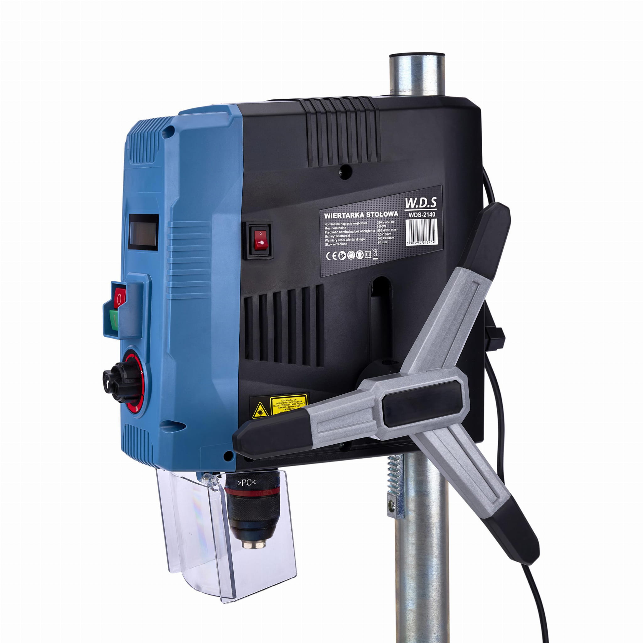 2000 W 13 mm LCD-ekraaniga pingipuurmasin WDS2140