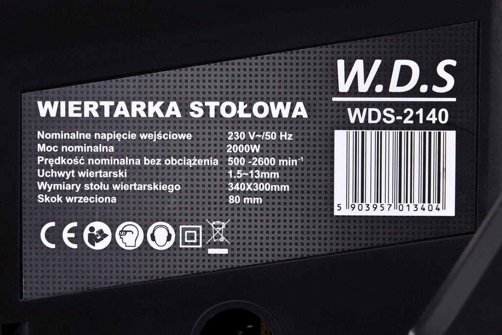 2000 W 13 mm LCD-ekraaniga pingipuurmasin WDS2140
