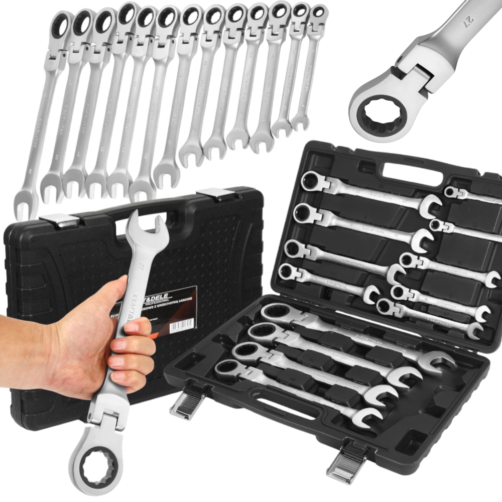 COMBINATION RATCHET WRENCHES 13pcs 8-32mm KD11305 (E2)
