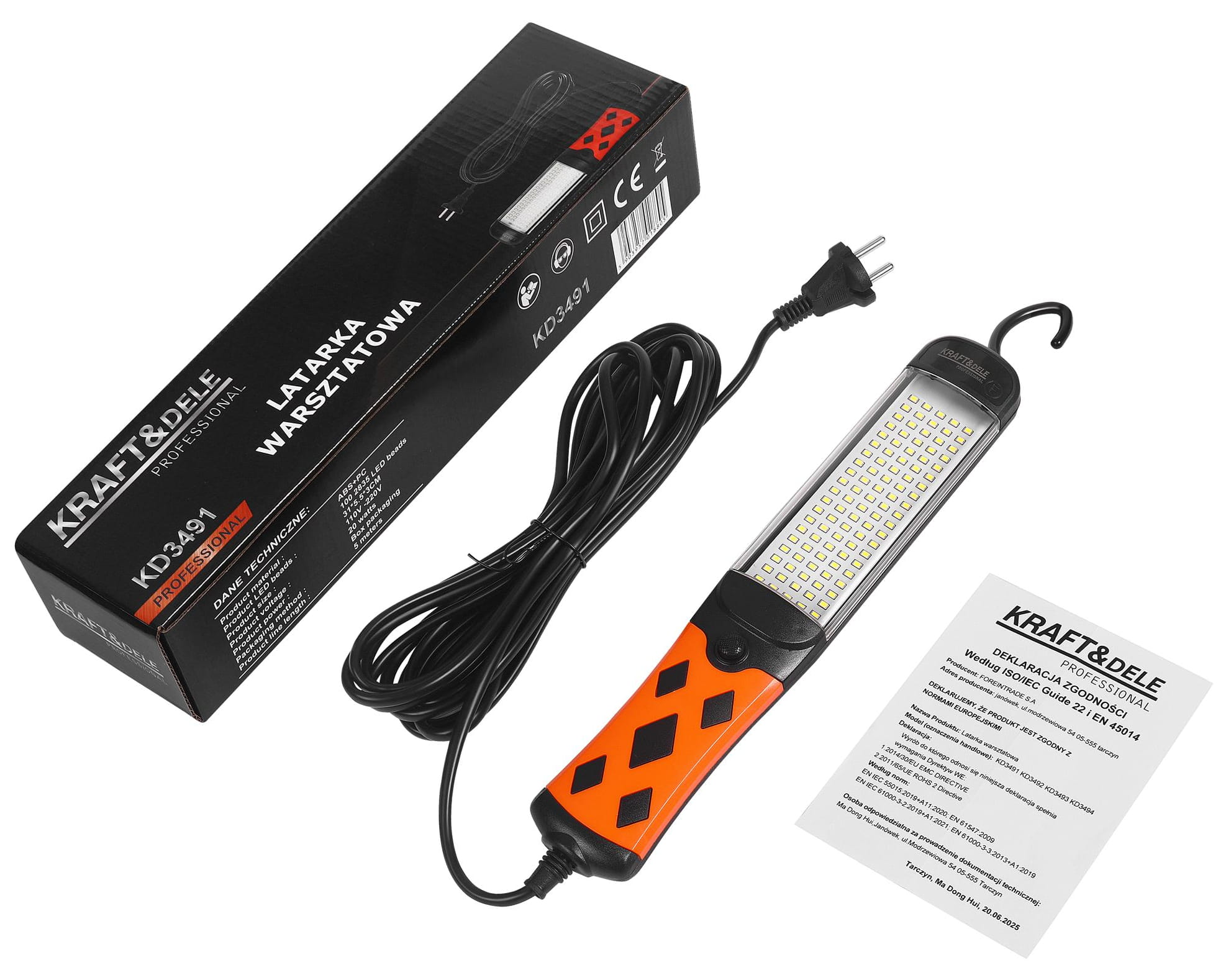 LED WORKSHOP FLASHLIGHT KD3491