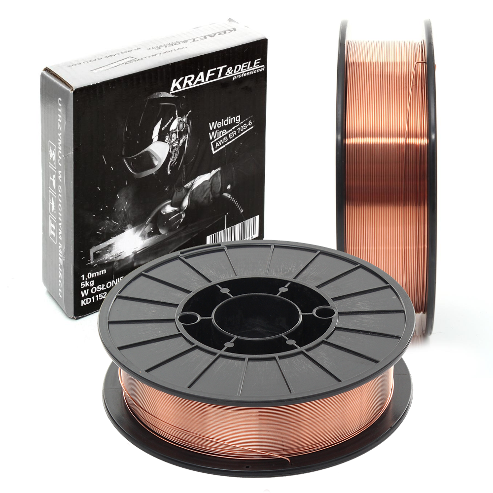 Welding wire 1.0 mm 5kg copper-coated KD1152 (C8)