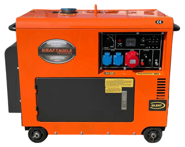 Diesel Generator 7000W 12/230/380V +ATS KD121