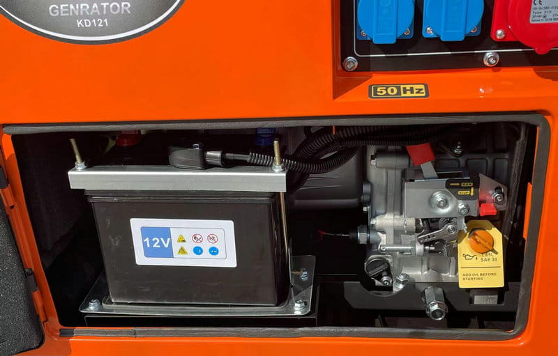 Diesel Generator 7000W 12/230/380V +ATS KD121