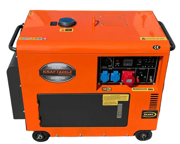 Diesel Generator 7000W 12/230/380V +ATS KD121