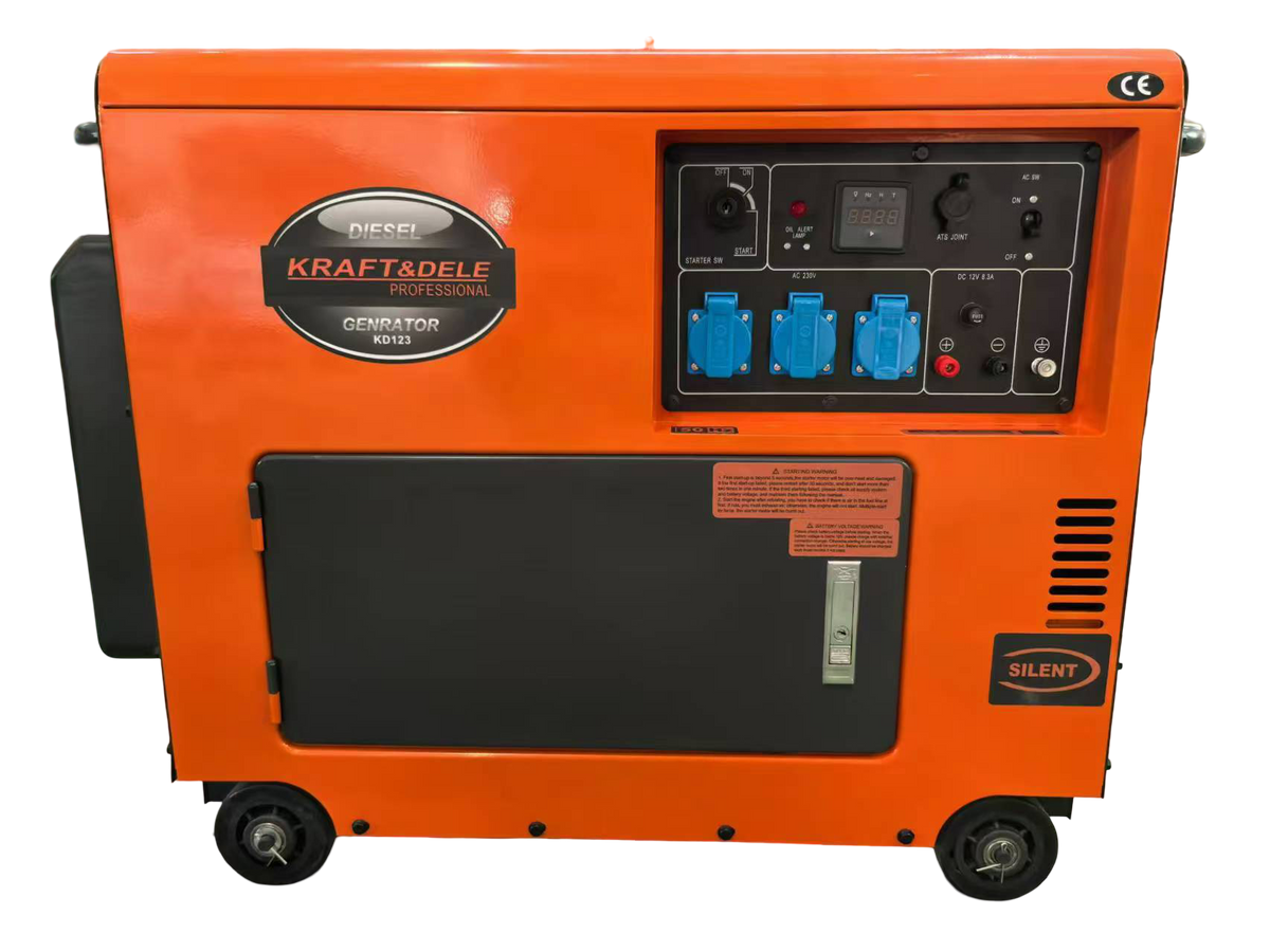 Diesel Generator 7000W + ATS 12/230V KD123