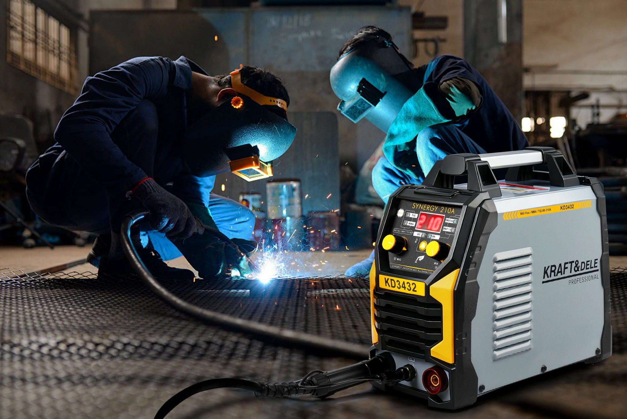 INVERTER WELDER MIG Flux MMA TigLift KD3432 (C39)