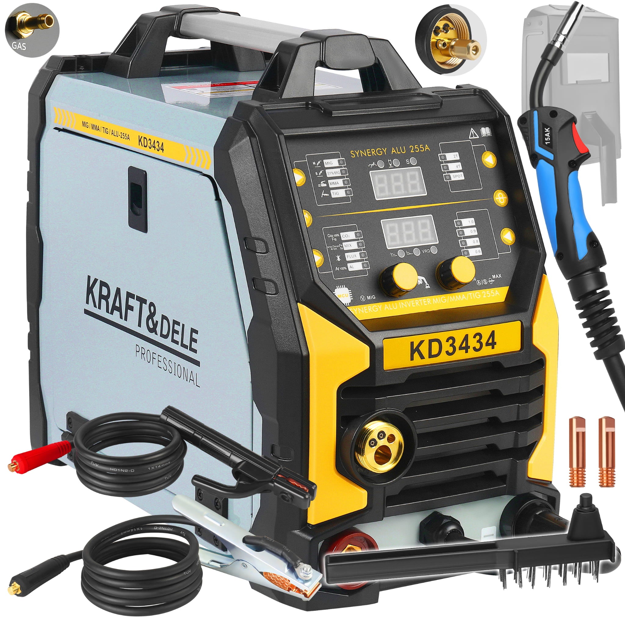 Inverter welder MIG Flux MMA TigLift SYNERGIA KD3434