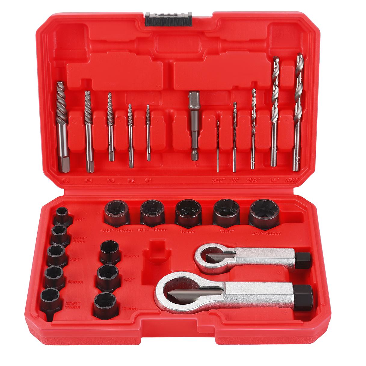 SCREW EXTRACTORS FOR STRIPPED SCREWS 26 PCS KD5988