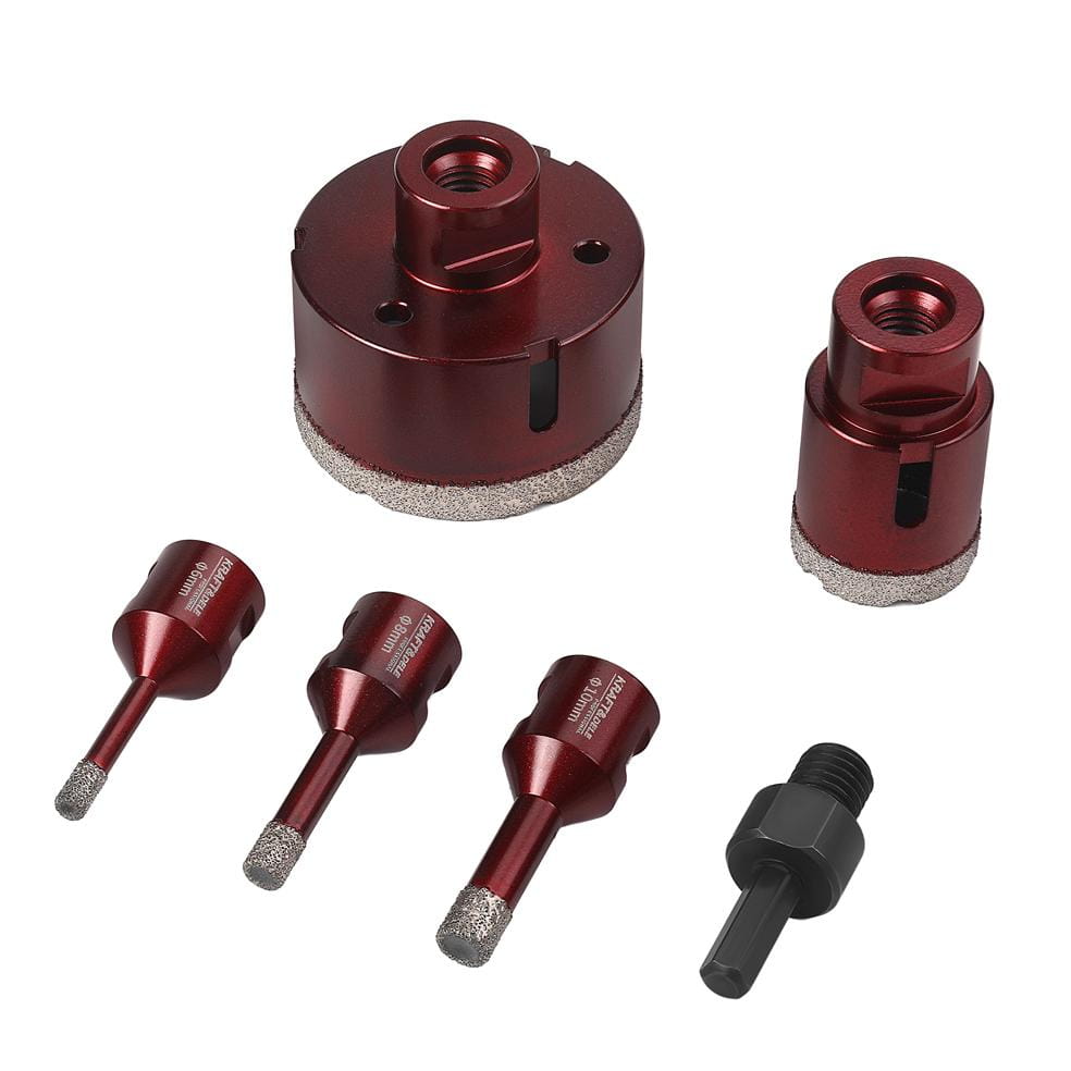 SET. DIAMOND HOLE SAWS 6PCS. 6-68mm M14 KD12643