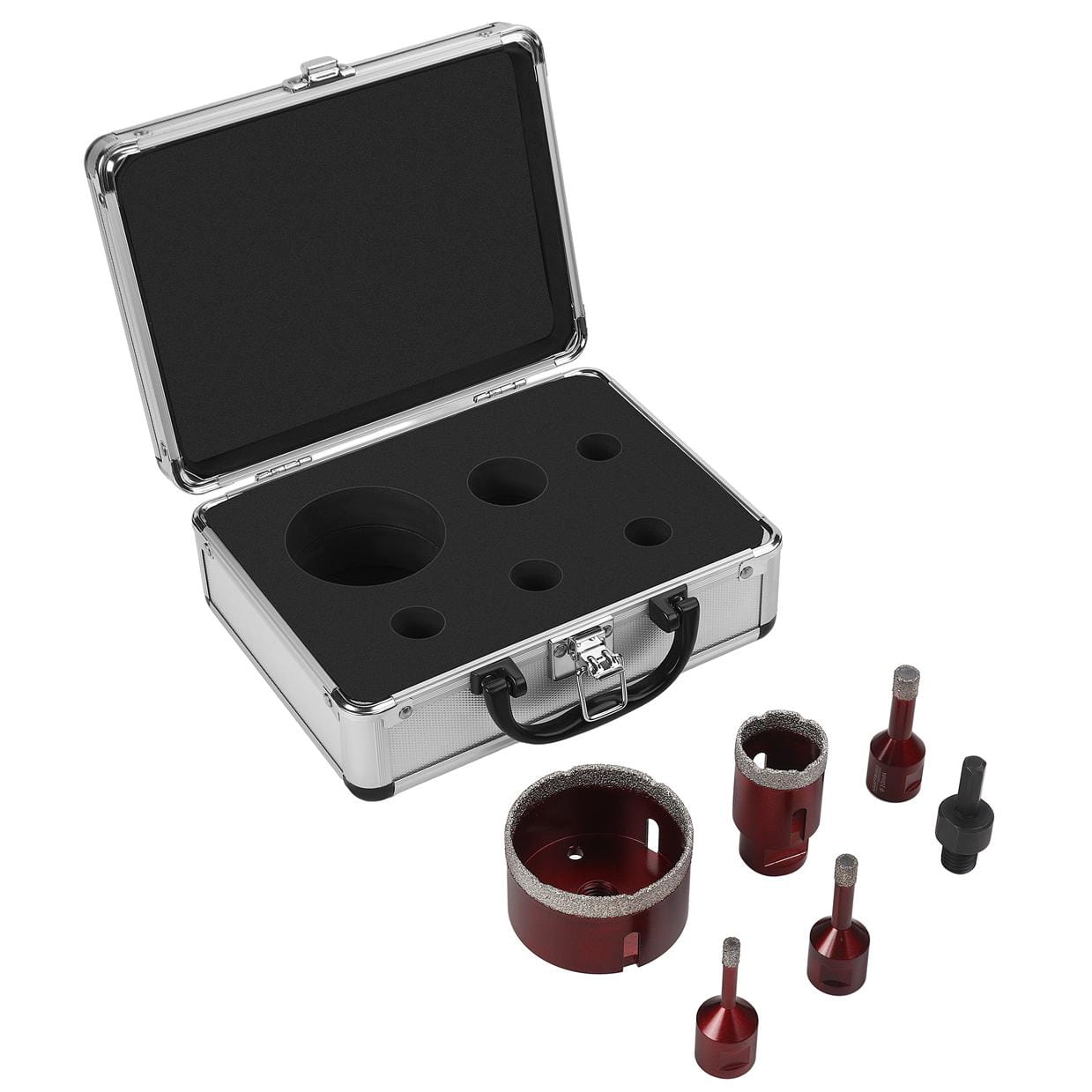 SET. DIAMOND HOLE SAWS 6PCS. 6-68mm M14 KD12643