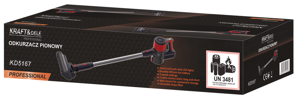 VERTICAL VACUUM CLEANER 25.2V 2500mAh KD5167