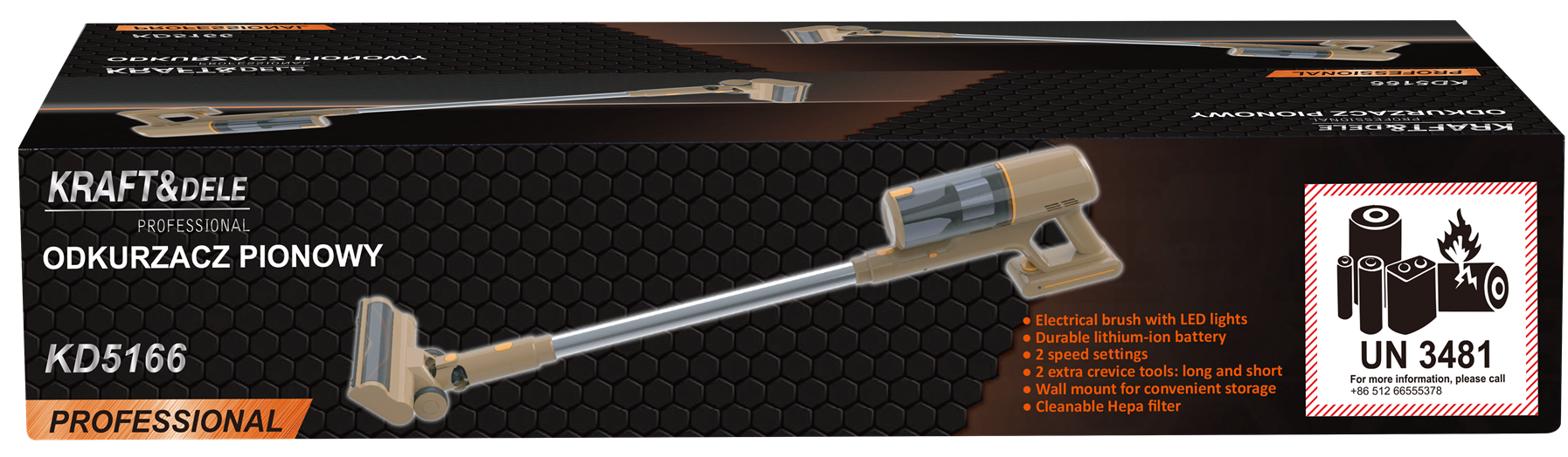 Püstine tolmuimeja 25.2V 2500mAh KD5166